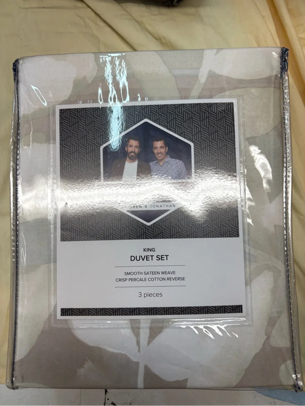 Scott Living 100% Cotton King Duvet cover set-1 Duvet Cover 2 pillow Shams